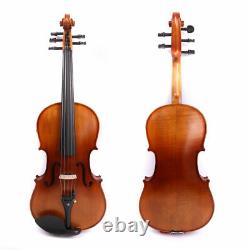 15 inch 5string Acoustic Electric Viola Hand made Free Case Bow Solid wood #EL1