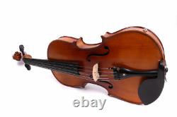 15 inch 5string Acoustic Electric Viola Hand made Free Case Bow Solid wood #EL1