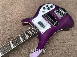 2020 High quality 4 String Bass Electric Guitar, Ricken 4003 purple paint Electri