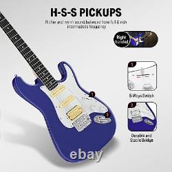 39 ST Electric Guitar And Amp 4/4 Guitars Electric Poplar + Bag
