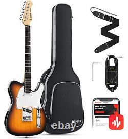 39 TC Electric Guitar Kit Poplar Wood Guitars Electric + Gig Bag