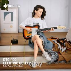 39 TC Electric Guitar Kit Poplar Wood Guitars Electric + Gig Bag