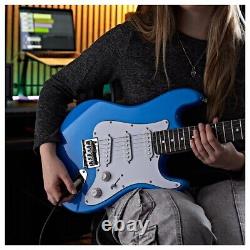 3/4 LA Electric Guitar + Miniamp Blue