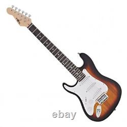 3/4 LA Left Handed Electric Guitar + Amp Pack Sunburst