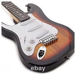 3/4 LA Left Handed Electric Guitar + Amp Pack Sunburst