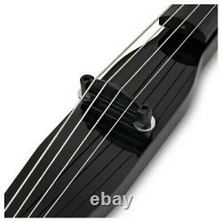 3/4 Size Electric Double Bass by Gear4music Black