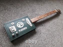 3 String Handmade Acoustic/electric Fretted Cigar Box Guitar