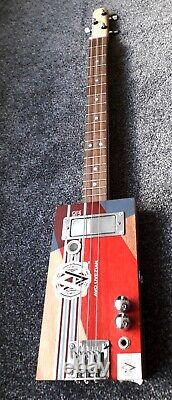 3 String Handmade Acoustic/electric Fretted Cigar Box Guitar