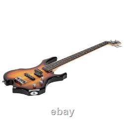 4String Electric Bass Guitar With Single Pickup Bag Strap Paddle Cable Wrench Tool