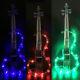 4/4 Electric Violin Transparent Crystal Acrylic Body With Led Light Violin Bow