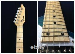 4/4 Haze Forrest Angel 6-String Electric Guitar, Teal Blue + Lockable Hard Case