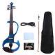 5 String Electric Viola 16 inch Viola blue ebony fittings with case bow