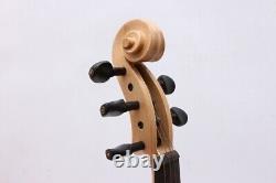 5 String Electric Violin 4/4 Solid Wood, Ebony Fittings, Free Case, Wood Color