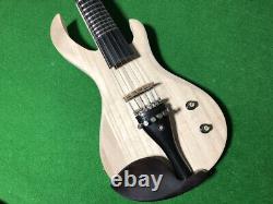 6 String Electric Silent Violin 4/4 Solid wood Handmade No Paint 19 Fret