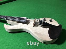 6 String Electric Silent Violin 4/4 Solid wood Handmade No Paint 19 Fret