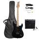 6 Strings Electric Guitar Starter Set With Pickguard 20W Amplifier Bag Cable Kit