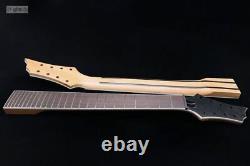 8 String Electric Guitar Neck Replacement QUALITY No Markers Black Headstock