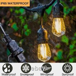 96Ft FESTOON E27 IP65 WATERPROOF LED OUTDOOR GARDEN STRING LIGHTS HEAVY DUTY