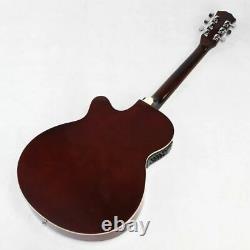 Acoustic Guitar Electric 6 Steel-Strings Thin Body 40 Inch Red Light Cutaway