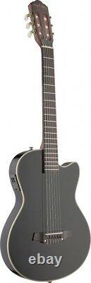 Angel Lopez Cutaway Electric Nylon String Classical Guitar with Solid Body Black
