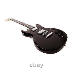 Artist AG1 Black Electric Guitar with Humbucker Pickups & Accessories