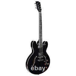 Artist Black58 Semi-Hollow Electric Guitar with Humbucker Pickups