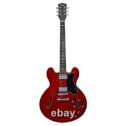 Artist Cherry58 Semi-Hollow Electric Guitar with Humbuckers