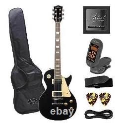 Artist LP60 Black Electric Guitar with Accessories