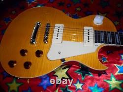 Awesome Revelation Blues Line Rlp Parisienne Amber Flame Aaa, Electric Guitar