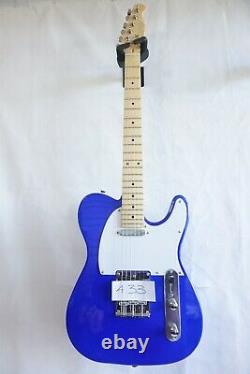 BUDGET Quincy Tele Style Electric Guitar T Shape INDIGO BLUE great value bargain