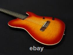 Baracuda Nylon String Electric Guitar, Solid Mahogany+Free Bag SCC-100 Sunburst