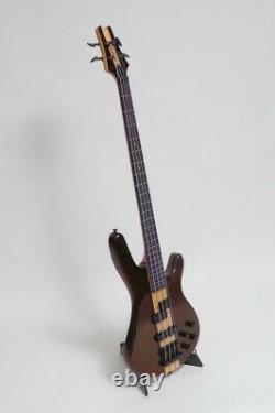 Bass Guitar Shine 4 String Electric Through Neck Fusion Style Pickups Brown Z-53