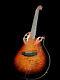 Beautiful Flamed-new 12 String Deluxe Acoustic Electric Round Back Guitar