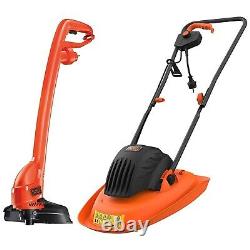 Black & Decker BEMWH551GL2 30cm Electric Hover Lawn Mower+ String Grass Trimmer