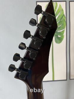 Black Solid Electric Guitar 6 String H Pickup Black Parts Rosewood Fretboard
