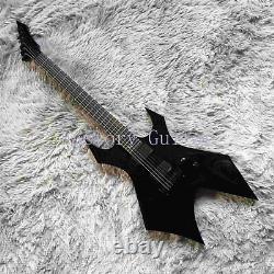 Black Warlock Extreme Electric Guitar HH Pickups Inversion of String Spider