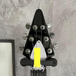 Boutique Yellow Electric Guitar 6 String H H Pickups Ebony Fingerboard
