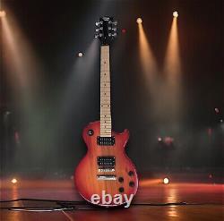 Brand New Rain Les Paul Cherry electric guitar, single cut away x 2 Humbuckers