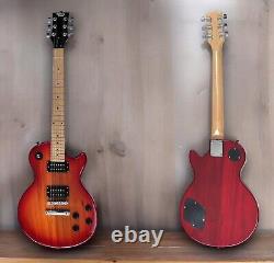 Brand New Rain Les Paul Cherry electric guitar, single cut away x 2 Humbuckers