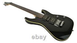Bryce Fretless Electric 6 String Guitar Black