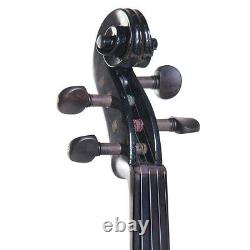 Cecilio Size 4/4 Electric Violin Ebony Fitted Black Style1
