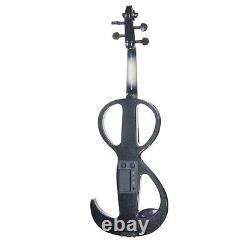 Cecilio Size 4/4 Electric Violin Ebony Fitted Black Style3