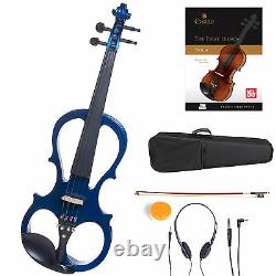 Cecilio Size 4/4 Electric Violin Ebony Fitted Blue Style1
