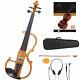 Cecilio Size 4/4 Electric Violin Ebony Fitted Yellow Style2