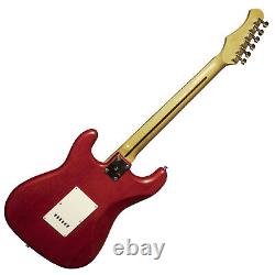 Chase Electric Guitar Strat Style Stratocaster S300TR In High Gloss Red Z00