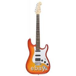 Chord CAL64-CS Electric Guitar HSS Pickups Cherryburst