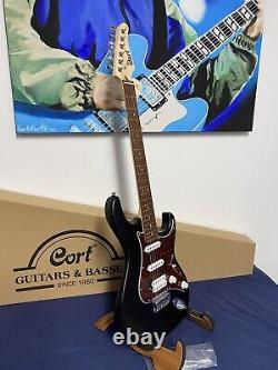 Cort G110 OPBK Double Cut Electric Guitar Finished in Open Pore Black