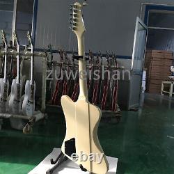 Cream Firebird 6 String Electric Guitar H H Pickups Mahogany Body & Neck