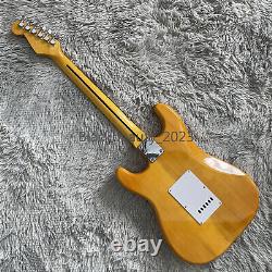 Custom 6 String ST Electric Guitar 3Single Pickups Maple Neck Basswood Body