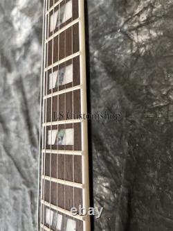 Custom Black Iceman Electric Guitar Gold Part Body Bound 6 String Free Shipping